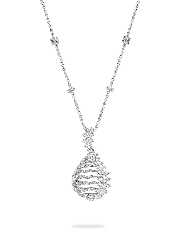 Women’s necklaces with vintage designs-The Boodles National Gallery Collection - Play of Light Lake Keitele Pendant