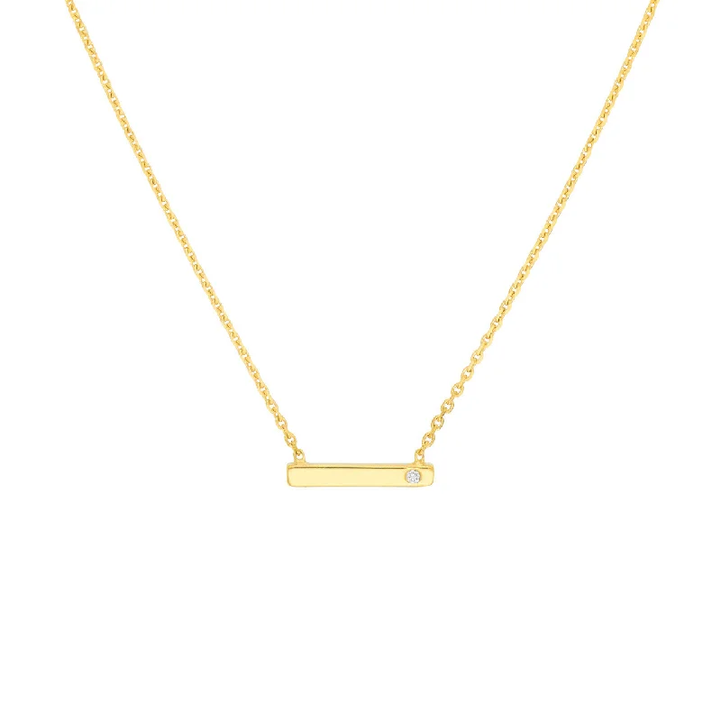 Affordable necklaces for women-Lyla Staple Bar Necklace