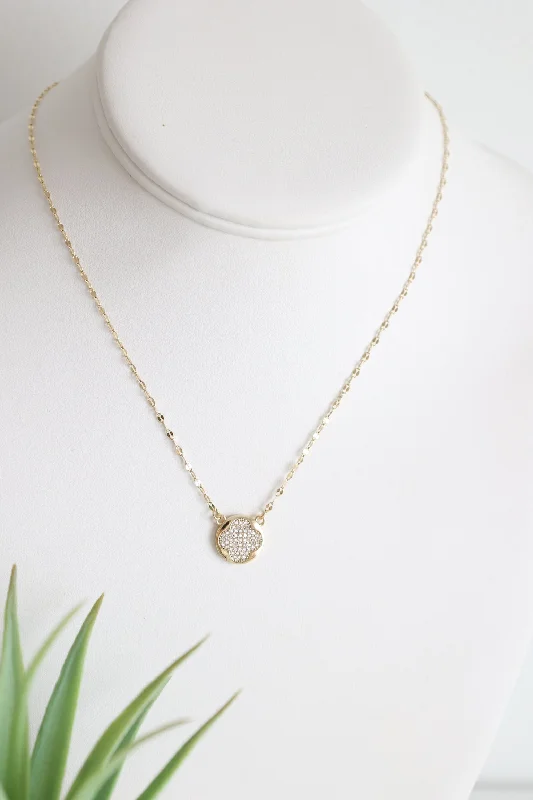 Women’s diamond necklaces-Zoe Clover Necklace