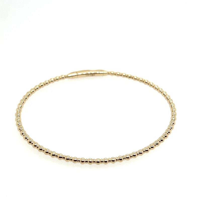 Luxury women’s bracelets-14K Yellow Gold Tracer Flexi Bangle