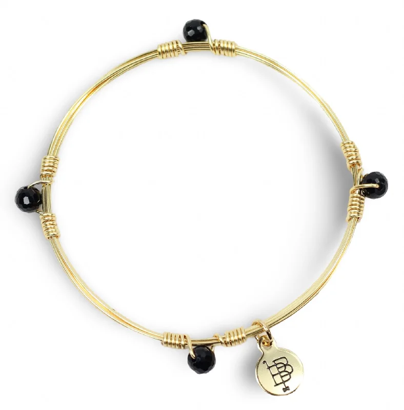 Women’s eco-friendly bangles-The Morgan Bangle - Black