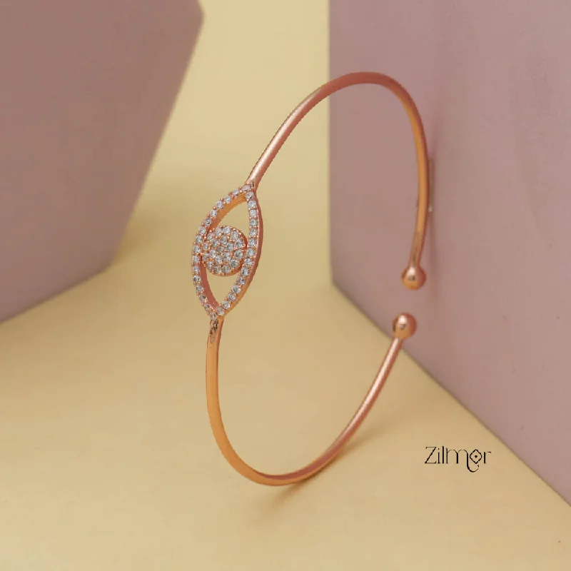 Women’s gold-plated bracelets-ZM101403 - 925 Silver Rose Gold Adjustable Bangle