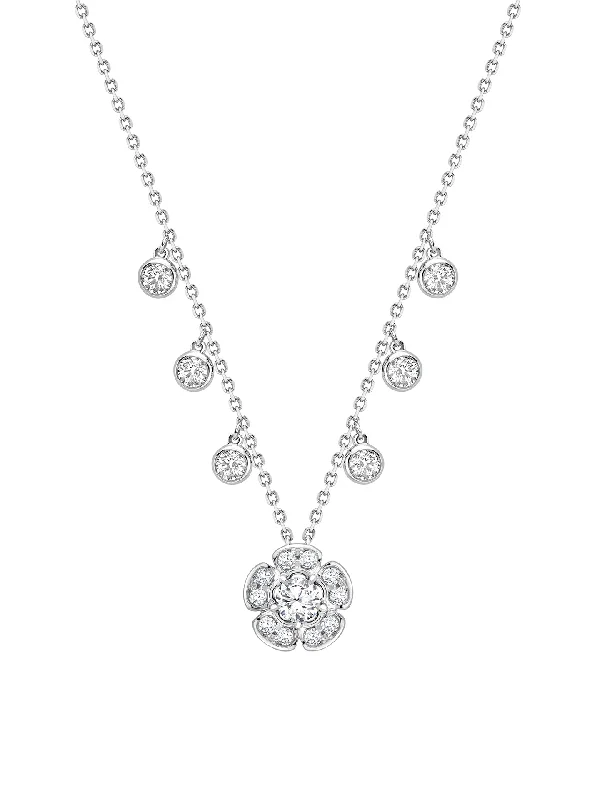 Women’s necklaces with a heart pendant-Secret Garden Walled Garden Platinum Diamond Pendant