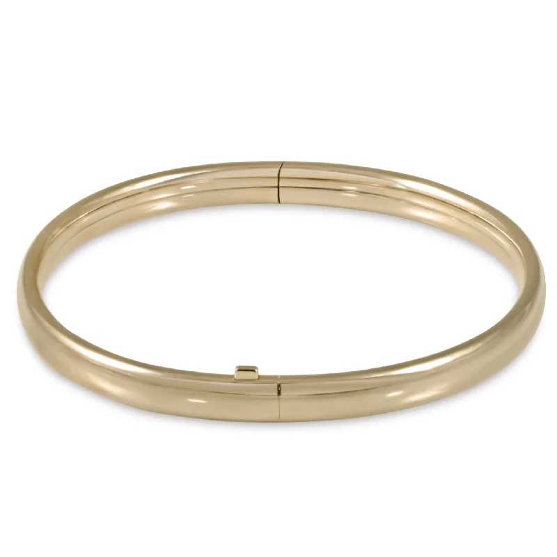 Fashionable bracelets for women-Cherish Gold Comfort Fit Bangle