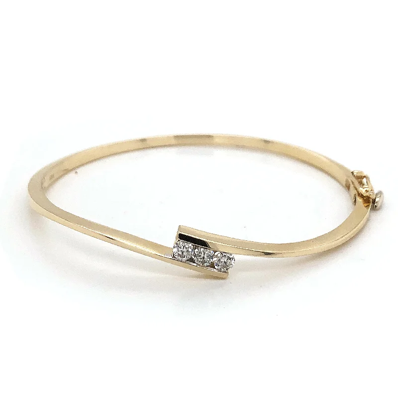 Women’s gemstone bangle sets-Diamond Bangle