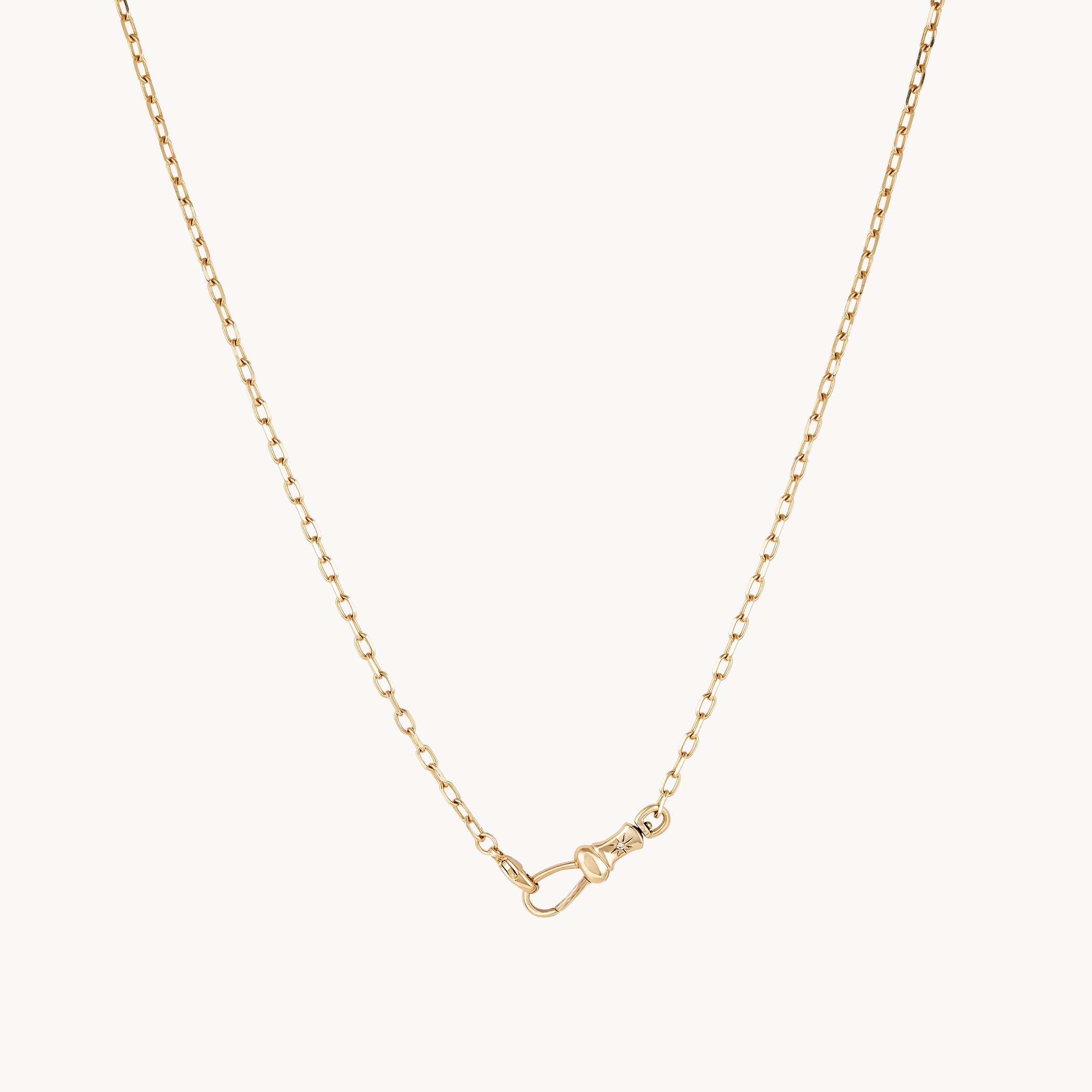 Women’s necklaces with intricate designs-magic maker charm collector clasp necklace - 14k yellow gold, diamond