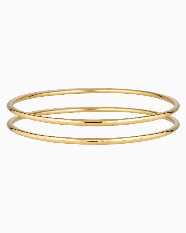 Women’s bangles with intricate designs-GOLD BANGLE SET