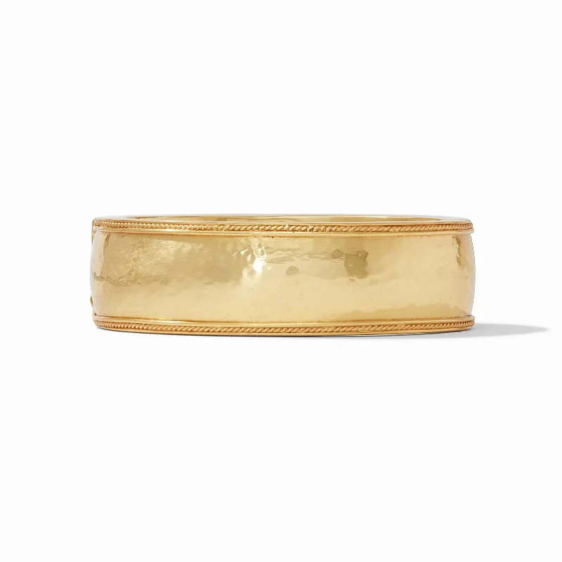 Women’s adjustable bracelets-Julie Vos | Cannes Statement Hinge Bangle in Gold