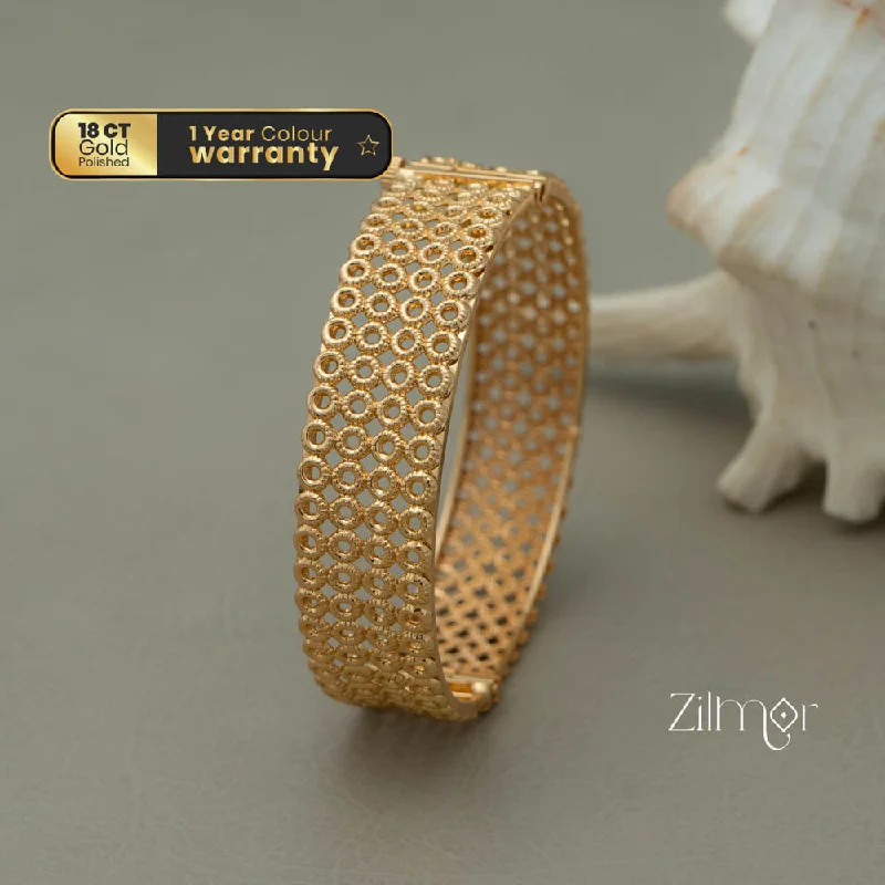 Women’s wire bracelets-KF101079 - Gold Plated Bridal Bangle