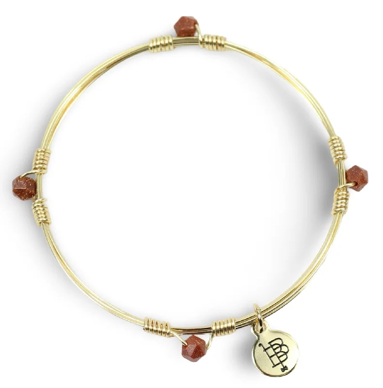 Women’s engraved bracelets-The Morgan Bangle - Pumpkin Spice