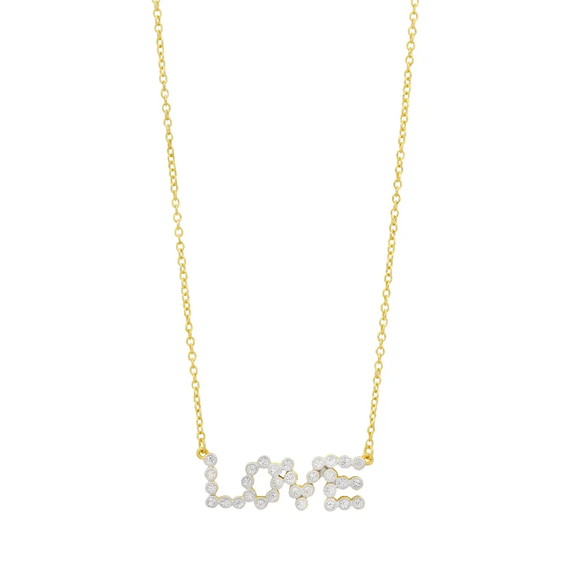 Women’s necklaces for everyday wear-Sparkling Love Necklace