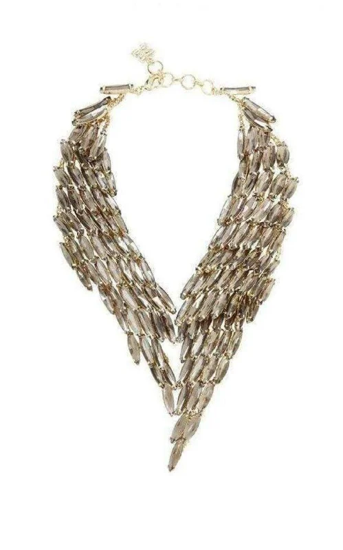 Women’s necklaces with yellow diamonds-Stone Cascade Necklace