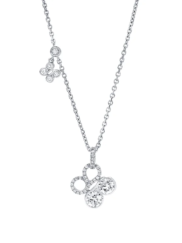 Women’s necklaces with zodiac signs-Be Boodles White Gold Diamond Pendant