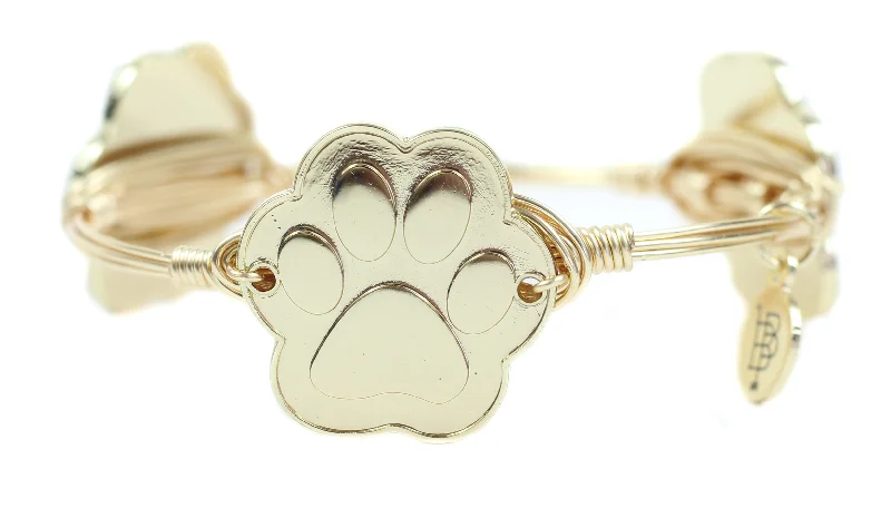 Women’s silver bracelets-The Paw Print Bangle