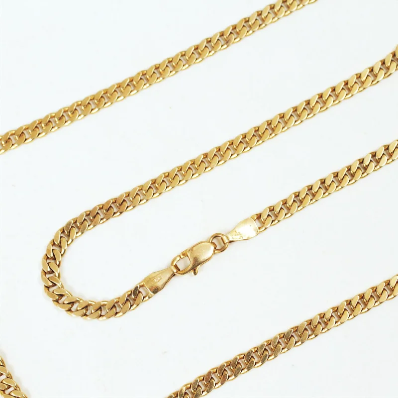 Custom-designed necklaces for women-Goldy Goodness! Vintage 9ct Gold Chain Necklace