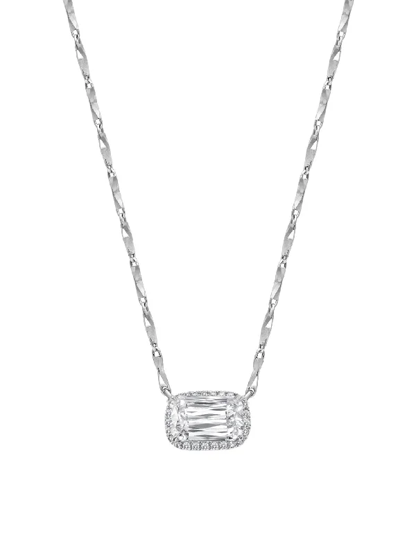 Women’s necklaces with diamonds-New Vintage Ashoka Platinum Diamond Pendant