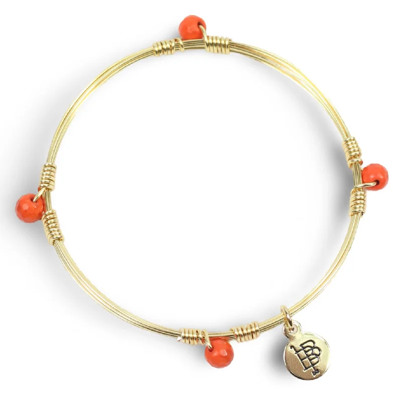 Women’s statement bangles-The Morgan Bangle - Orange