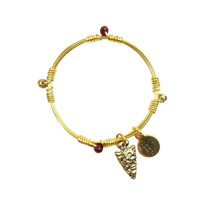 Women’s multi-colored bangles-Kids' Gameday Bangle Stacker - Arrow