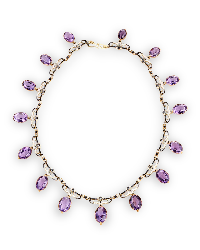 Women’s pearl necklaces-Renaissance Revival Amethyst Necklace by Giuliano