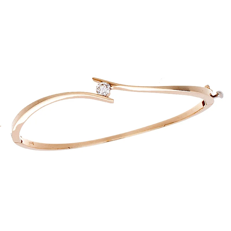 Women’s delicate bangle bracelets-Diamond Bangle