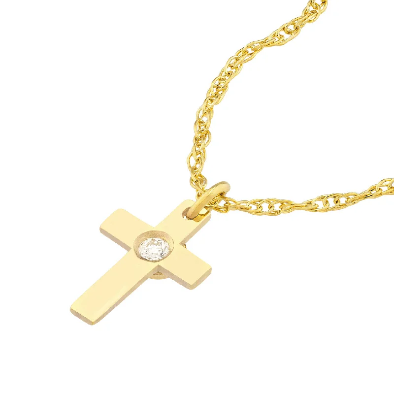 Stylish women’s necklaces-Mia Cross Necklace