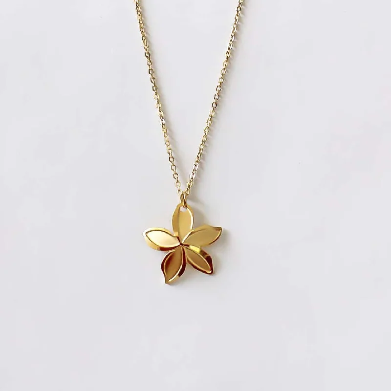 Women’s necklaces with infinity symbols-Plumeria Medium Necklace