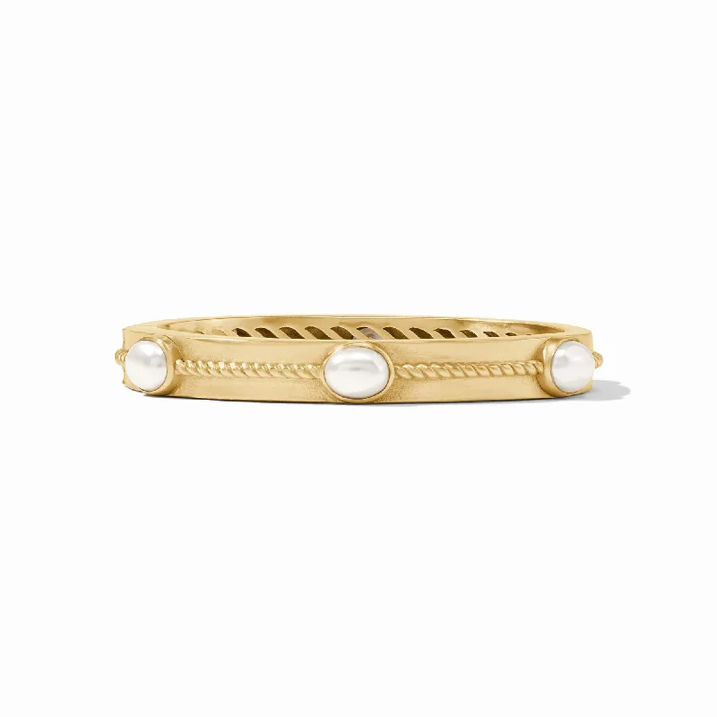 Women’s infinity bracelets-Nassau Stone Hinge Bangle