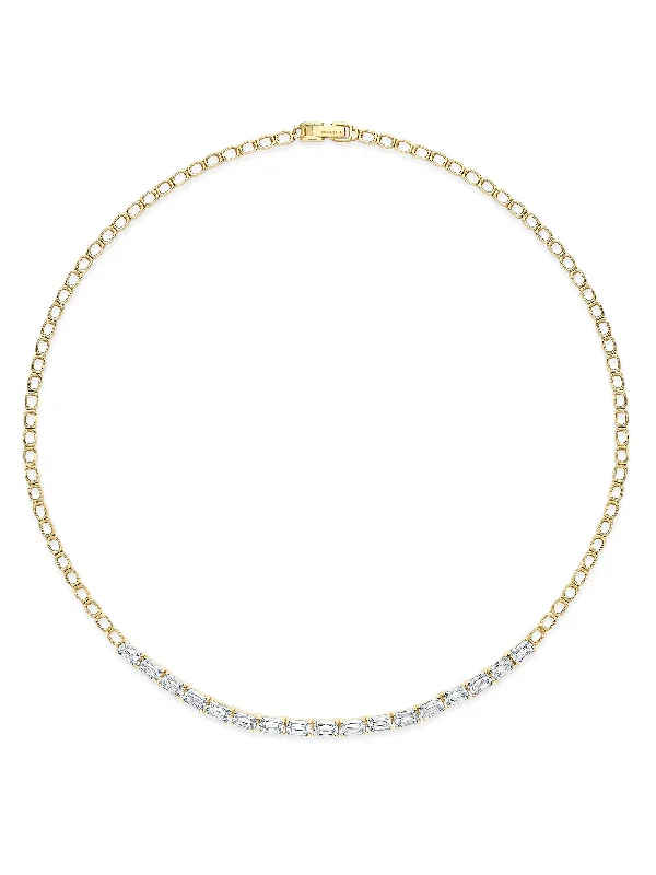 Custom women’s necklaces-Classic Joni Ashoka Diamond Yellow Gold Necklace