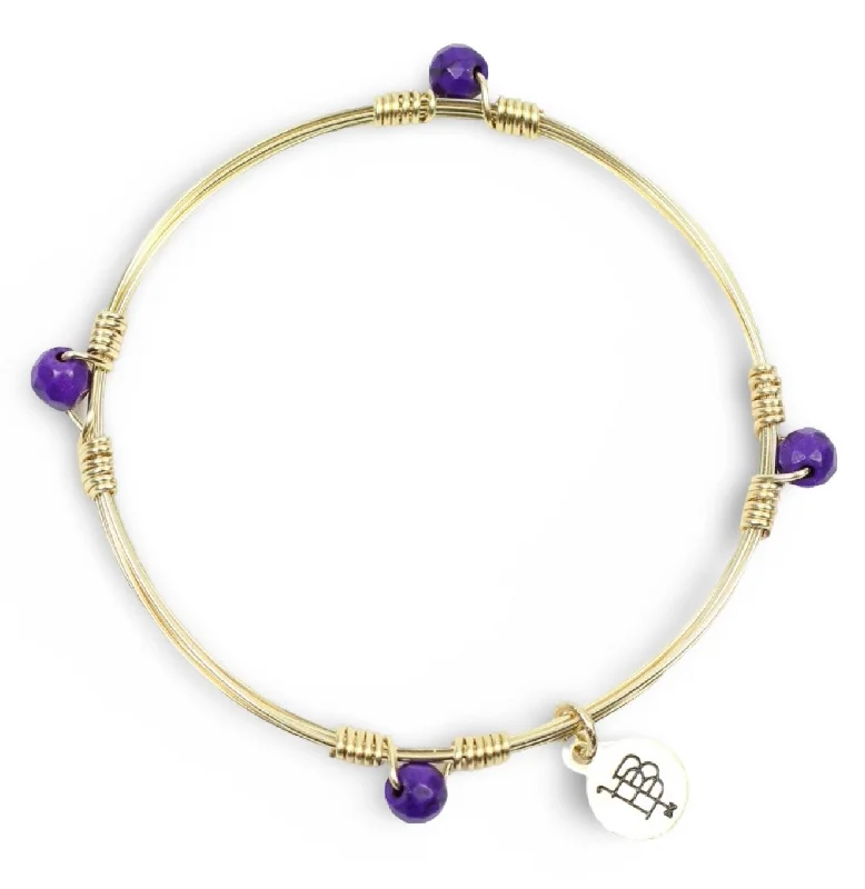 Women’s colorful bracelets-The Morgan Bangle - Purple