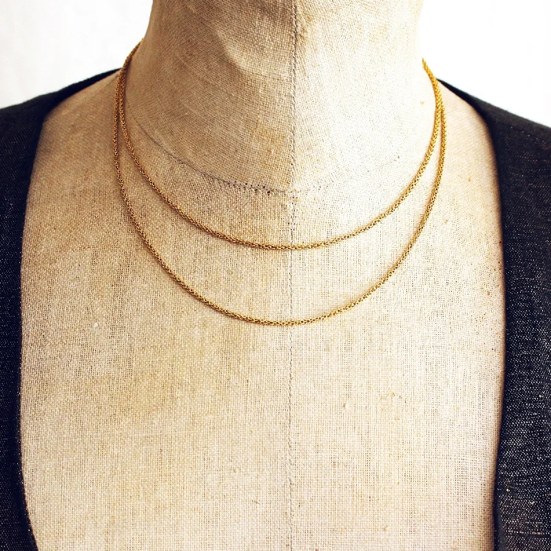 Women’s necklaces with matching bracelets-A Fine Quality Antique 18ct Gold Chain