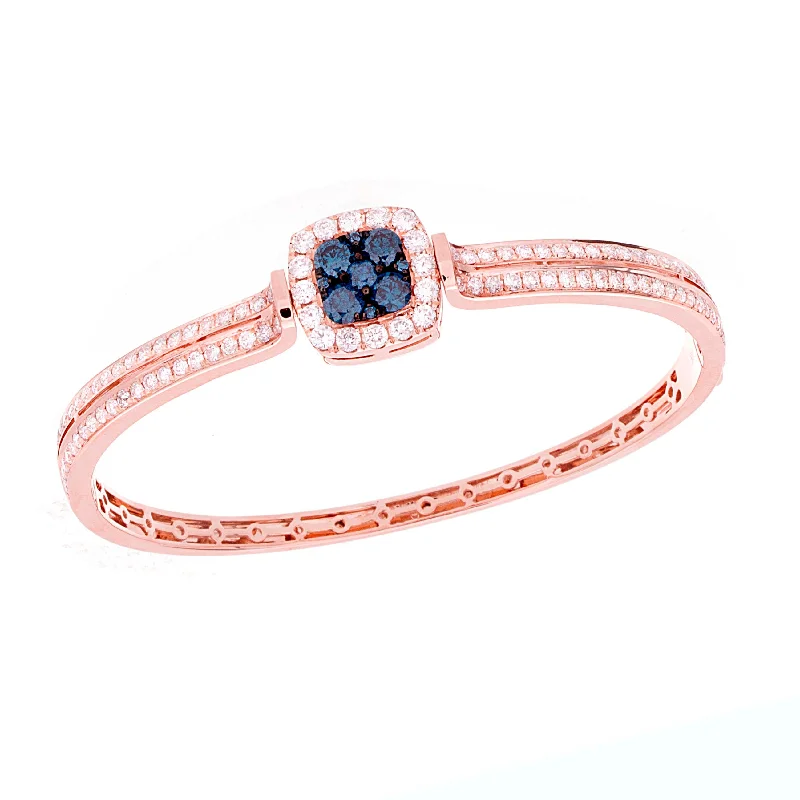 Women’s statement bangles-Blue Diamond Reversable Bangle