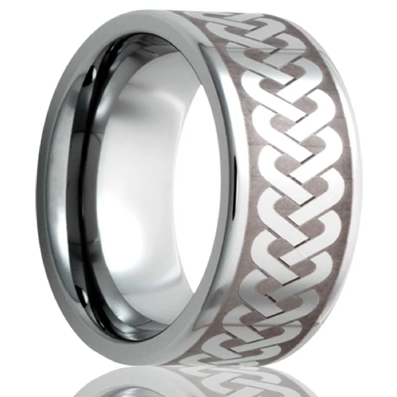 Women’s adjustable rings-Sailor's Celtic Knot Tungsten Wedding Band