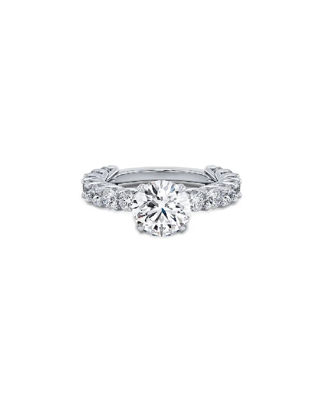 Engagement rings with cushion cut stones-Certified 2 Carat F Color Vs2 In Clarity Engagement Ring