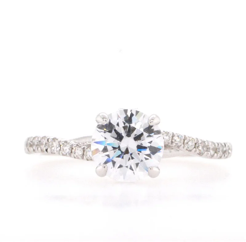 Women’s three-stone engagement rings-Diamond Engagement Ring