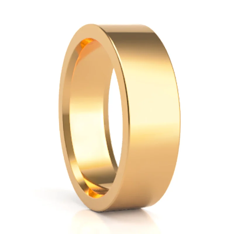 Stylish women’s rings with unique designs-14k Yellow Gold Traditional Wedding Band