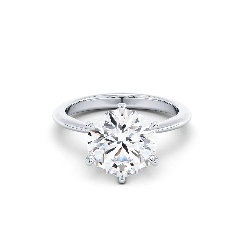 Engagement rings with vintage bands-3 Carat F Color Vs2 Certified Engagement Ring