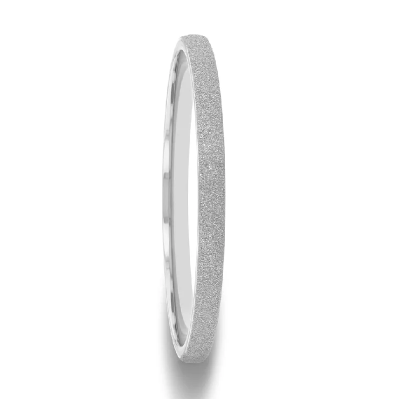 Women’s rings with intricate stone settings-Sandblasted Tungsten Women's Wedding Band