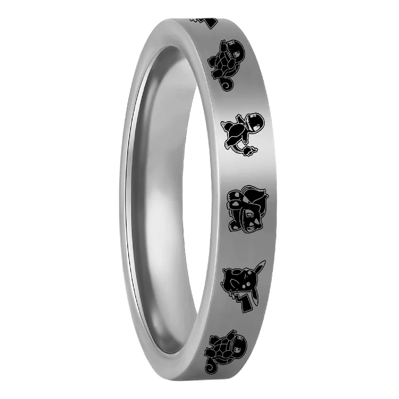 Women’s rings for formal events-Pokemon Tungsten Women's Wedding Band